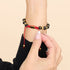 Amulette tibétaine | Bracelet Mantra Mini Obsidienne